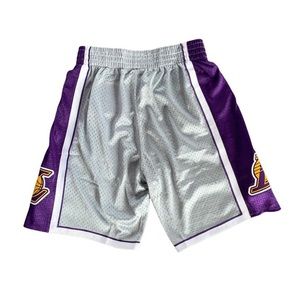 Mitchell & Ness Los Angeles Lakers Silver Swingman NBA 75th Size Large Shorts